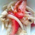 たっろっうっ！'s cooksnap of when they made 新玉ねぎとトマトと鶏胸肉のバジルマリネ.