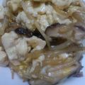みづふぃー's cooksnap of when they made シイタケともやしのふんわり絹豆腐丼.