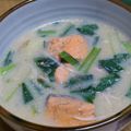 ななに373's cooksnap of when they made 味噌がうまっ☆鮭の豆乳煮.
