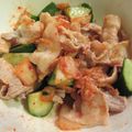 ちゃみ's cooksnap of when they made 豚肉ときゅうりのキムチあえ.