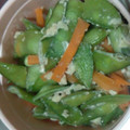 Kitachie's cooksnap of when they made きぬさやと油揚げの卵とじ.