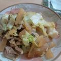 ka♪yo's cooksnap of when they made 白菜･大根･高菜の生姜豚肉炒め.