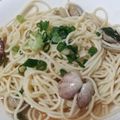 ☆友里恵☆'s cooksnap of when they made あさりと大葉の冷製スープパスタ.