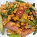 ひよこchan's cooksnap of when they made 自家製アスパラ入り！コーンバター♪.