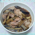 あこかすてら's cooksnap of when they made 鶏と茄子のごま風味そうめん汁.