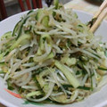 ももんがマミィ☆'s cooksnap of when they made 簡単＆安！もやしときゅうりの中華炒め✿.