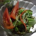 yuuki03's cooksnap of when they made レタスときゅうり、かにかまのサラダ.