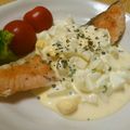 Kanna月's cooksnap of when they made 『サーモンのタルタルソースがけ』.