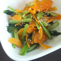 azusa1002's cooksnap of when they made 簡単！小松菜とニンジンのゴマ炒め！.