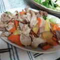 ミュウモモ's cooksnap of when they made さつま芋と豚こま肉のピリ辛炒め.