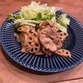 まあちゃんｖ's cooksnap of when they made 簡単！豚肉とレンコンのさっぱり炒め物.