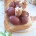 ユーロン's cooksnap of when they made 金時豆×胡桃のトースト　チーズ生姜風味.