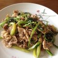 ゆ～け～'s cooksnap of when they made 小松菜と豚バラ肉のオイスターソース炒め.