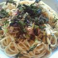 ＊結々＊'s cooksnap of when they made 梅とツナの和風パスタ.