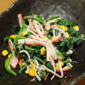 iam樹's cooksnap of when they made ほうれん草とカニカマのマヨ柚子胡椒和え.