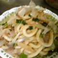 黒猫まあり's cooksnap of when they made 簡単　材料４つ！！醤油バター焼きうどん.