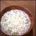麻's cooksnap of when they made 鍋いらず！揚げ玉のお味噌汁☆.