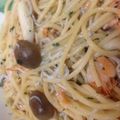 もみみみ's cooksnap of when they made しらすと桜エビの駿河湾スパゲッティ.