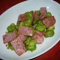 Jock's cooksnap of when they made 空豆とベーコンのアンチョビ炒め.