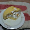 じぼちゃん's cooksnap of when they made ふんわり美味しい♪黄桃のロールケーキ.