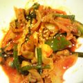 ぱのらま's cooksnap of when they made 豚肉と野菜のピリ辛☆炒め！！.