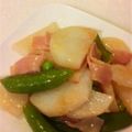 のじまさん's cooksnap of when they made スナップえんどうと長芋のバター醤油炒め.