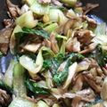 あーみねぇ's cooksnap of when they made きのこたっぷりチンゲン菜炒め.