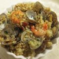 miyuki12's cooksnap of when they made アサリと海老のオーブン焼きご飯☆パエリア.