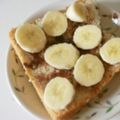 dorafan's cooksnap of when they made バナナあんこトースト.