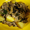 水玉69's cooksnap of when they made 簡単！新ジャガと空心采のごま油炒め.
