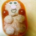 さよかさん's cooksnap of when they made キャラ弁　エルモ.