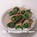 プンプン庵's cooksnap of when they made ＊ ハムのスナップえんどう巻き ＊.