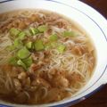 Sakura047's cooksnap of when they made そうめんの豚肉佃煮乗せ（温・冷）.