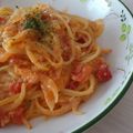 みゆすけりん's cooksnap of when they made 蟹のトマトクリームパスタ.