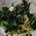 あきゆうた's cooksnap of when they made ほうれん草ともやしの海苔和え.
