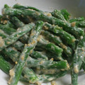 Mike929's cooksnap of when they made スナップエンドウのゴママヨネーズ和え.