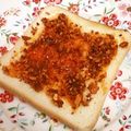 龍青空ママ's cooksnap of when they made ✿甘辛!?✿食べるラー油トースト✿.