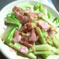 miimiiko's cooksnap of when they made ブロッコリーの芯とベーコンのバター炒め.