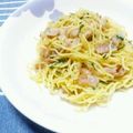 みやろこ's cooksnap of when they made 豚と青じその塩やきそば.