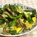 umemodoki's cooksnap of when they made 青菜と舞茸の卵とじ.