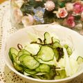 るるおか's cooksnap of when they made 切り昆布ときゅうりの塩もみ　塩昆布でも.