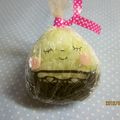 ごりごりら's cooksnap of when they made ＊つけまつけガール☆ラップ付きおにぎり＊.