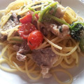 ともゆあん's cooksnap of when they made ♪ほうれん草と豚こま肉のみそﾊﾟｽﾀ☆.