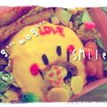 ユっぴん's cooksnap of when they made スマイルくんおにぎり☆（キャラ弁）.