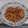 hiro426's cooksnap of when they made イカのトマトクリームパスタ.