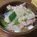 たけちゃん６８'s cooksnap of when they made 鶏肉で鴨南蛮風うどん☆.
