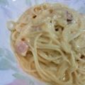 fatima-sug@r's cooksnap of when they made ヨーグルカルボナーラ.