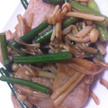 まーーおーー's cooksnap of when they made 豚トロとにんにくの芽のオイスター炒め.