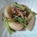 harukan0's cooksnap of when they made かぶと豚肉のお手軽炒め.