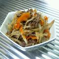 とまとチーズ's cooksnap of when they made 牛肉のしぐれ煮風にゴボウとニンジン.